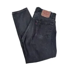 リーバイス 501 ブラックデニム USA製 先染め 89年 テーパード 524