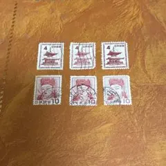 日本切手 6枚セット