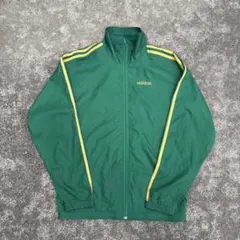 万国旗タグ】00s adidas ダークグリーン ナイロンジャケット - メルカリ