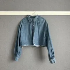 CIAOPANIC デニムシャツ 長袖 クロップド丈のサムネイル