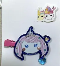 ほっぺちゃん 前髪クリップ ステッカー付き ②