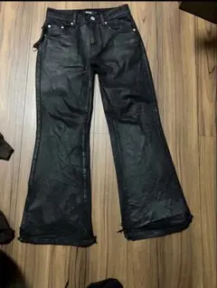 goar.archive strapped flare oil pants ゴア - メルカリ