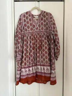 freaksstoreエスニック風花柄長袖ワンピース