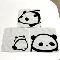 パンダ柄 ハンカチ 今治タオル 3枚セット【即購入OK】のサムネイル
