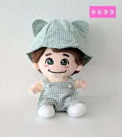 ちびぬい服　はぴぬい服　サロペット　くま耳チューリップハット ＃６９９のサムネイル