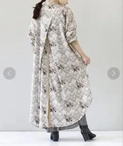 zootie/フォックス エスニックシャツワンピース ポケット付き Fのサムネイル