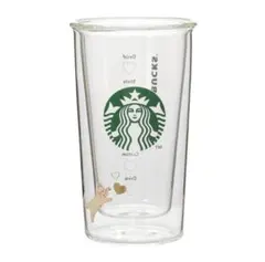 スターバックス 2025 バレンタイン　耐熱ダブルウォールグラス 　猫　限定品♡