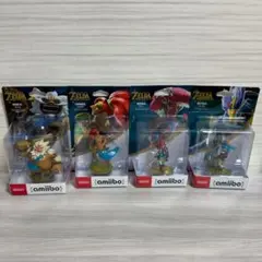 【値下げ・一体訳あり】　任天堂　amiibo　ゼルダの伝説　ブレワイ4英傑セット