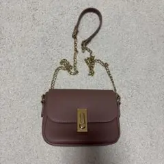 GRLショルダーバッグ 合成皮革 ゴールド金具