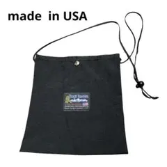 アメリカ製　サコッシュ　Tough traveler ショルダーバッグ　ブラック