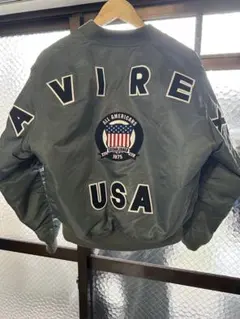 【美品/限定】AVIREX 50周年 MA-1 オリーブグリーン