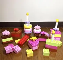 【廃盤】レゴデュプロ 6785 ピンクのケーキブロックセット