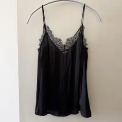 H&M 36サイズ レースキャミ ブラック 黒 エイチアンドエムのサムネイル