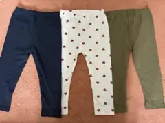 西松屋　10部丈パンツ3本セット