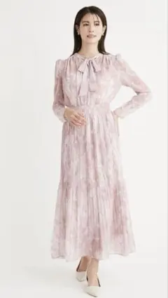 celford ボウタイプリーツワンピース　PNK 36