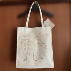 新品☆ディズニープリンセス シンデレラ　トートバッグ　パールホワイト