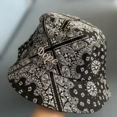 DOPE バケットハット ペイズリー柄 ブラック