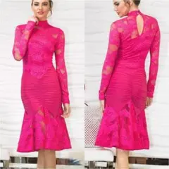 DanceAmerica製 1回着用のみ ウェア ピンク 7-9号相当 送料込