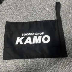 KAMO バッグ 黒 ロゴ入り