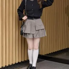 NICE CLAUPスカート ボックスプリーツスカパン