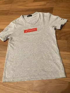 KANGOL グレー Vネック Tシャツ