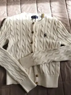 Ralph Lauren アイボリー カーディガン