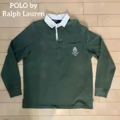 90s POLO by Ralph Lauren ラグビーシャツ XL グリーン