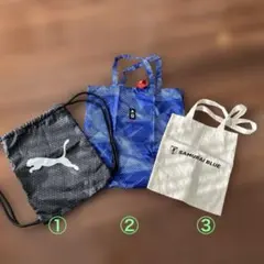 PUMA&アディダス　トートバッグ サムライブルー