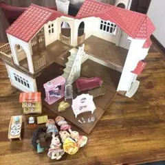 シルバニアファミリーセット　赤い屋根の大きなお家