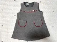 familiar （ファミリア）グレー ワンピース（ジャンパースカート）80cm