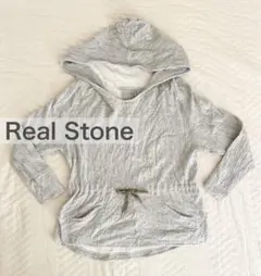 Real Stone ヨガ フード付きグレーパーカーのサムネイル