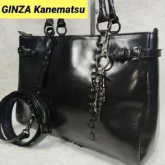 00s GINZA Kanematsu leather bag y2k - メルカリ