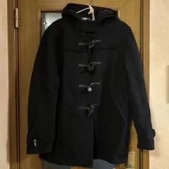 agnis b.ブラック ダッフルコート 50サイズ