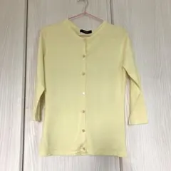 INGNI クリームイエロー カーディガン 七分丈　3/19まで断捨離セール中