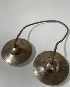 八吉祥文様 ティンシャ（青銅製・彫刻入り）　ネパール製　浄化　ヨガ 八吉祥文様 ティンシャ（青銅製・彫刻入り） ネパール製 浄化