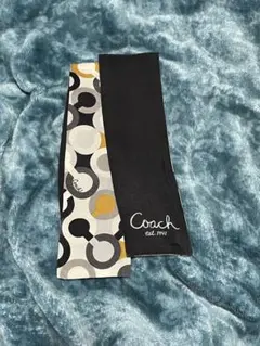 お値下げ　Coach オプアートロゴ　スカーフ