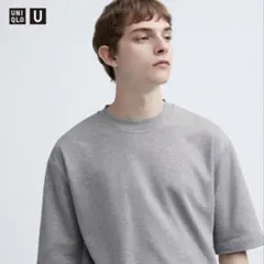 UNIQLO エアリズムコットンオーバーサイズボーダーT　サイズL　オフホワイト