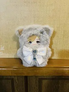 着ぐるみ グレー ぬい服 猫 にじぱぺっと 10～11cm 裏地付き！