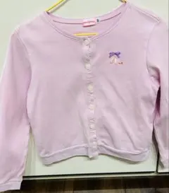 ミキハウス 薄ピンク　カーディガン 120