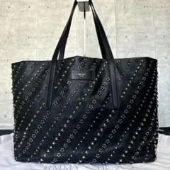 【未使用級】JIMMY CHOO PIMLICO BLACK TOTE定価43万のサムネイル
