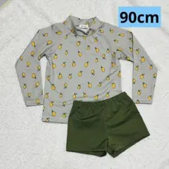 juno レモン柄ラッシュガードとパンツのセット