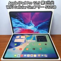 美品 iPad Pro12.9 第4世代 WiFi Cellular 512GB