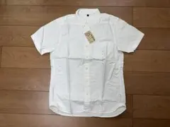 無印良品 半袖ボタンダウンシャツ 白 L 新品
