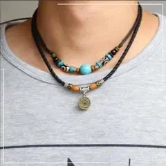 ターコイズ ナバホ族 ネックレス インディアンジュエリー