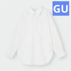 GU オーバーサイズシャツ ジーユー M オフホワイト 白 長袖のサムネイル