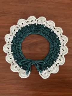 つけ襟 つけえり ハンドメイド 編み物 鍵編み