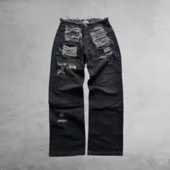 00's archive grunge wide denim pants - メルカリ
