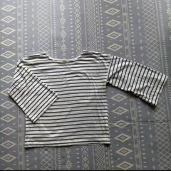 7分袖 Tシャツ ボーダー レディース earth music&ecology