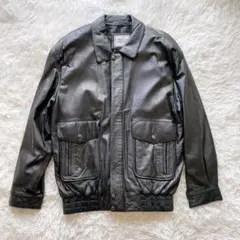 レザージャケット　A-2 本革　フライトジャケット　ラムレザー　XL
