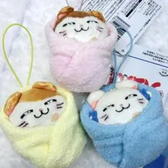 とっとこハム太郎　おくるみマスコット　3種コンプリートセット
